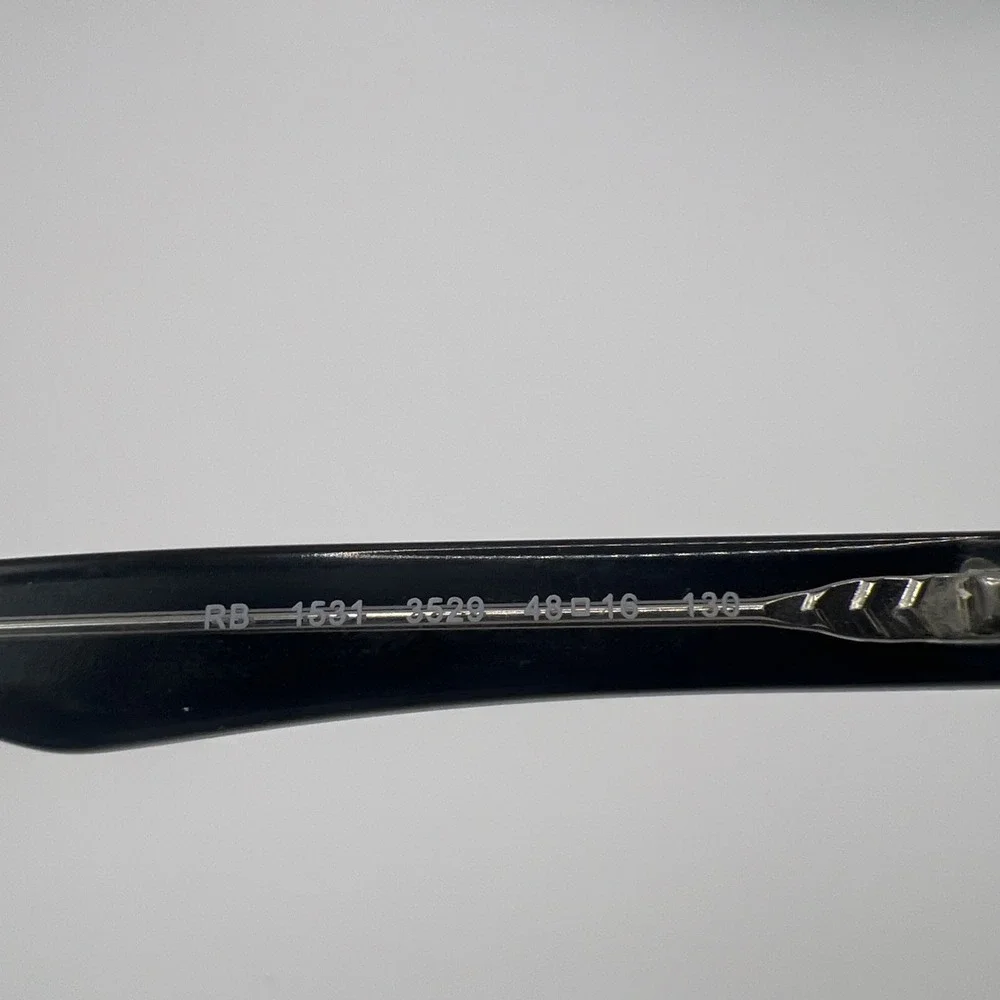Ray Ban Kids RB1531 3529 48-16-130 Black Clear Flex Hinge Eyeglasses Frames Only